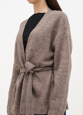 Серо-коричневый демисезонный кардиган H&M