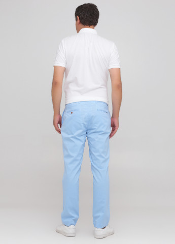 Голубые кэжуал демисезонные зауженные брюки Ralph Lauren