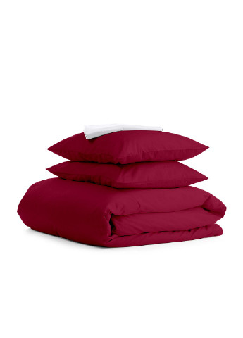 Комплект евро постельного белья RANFORS BORDO SNOWFLAKES GREY White (2 наволочки 50х70 в подарок) Cosas (251281524)