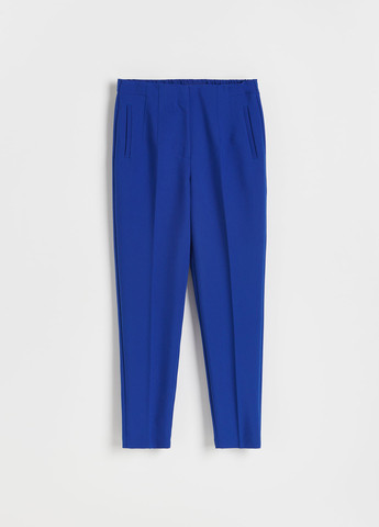 Синие кэжуал демисезонные прямые брюки Reserved