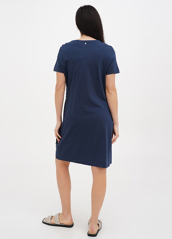Темно-синя кежуал сукня а-силует Mustang однотонна