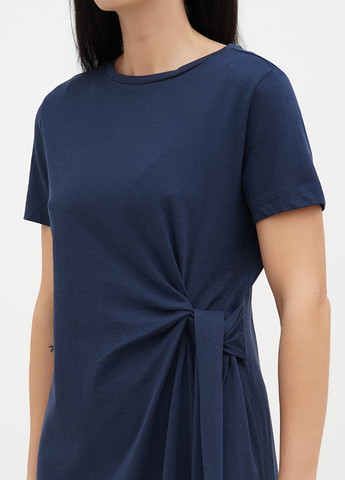 Темно-синя кежуал сукня а-силует Mustang однотонна