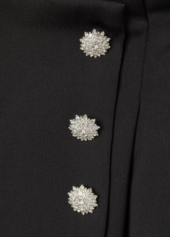 Черная однотонная юбка H&M