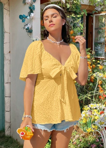 Жовта блуза SHEIN