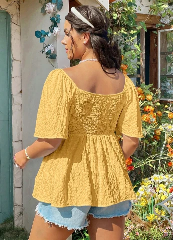 Жовта блуза SHEIN