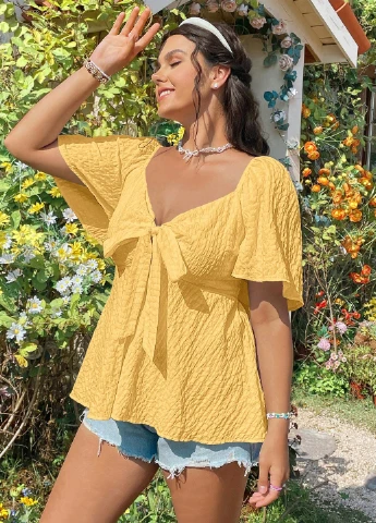 Жовта блуза SHEIN