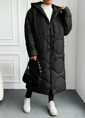 Чорна зимня куртка SHEIN