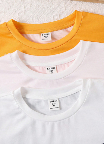 Разноцветный демисезонный кэжуал лонгслив SHEIN с рисунком