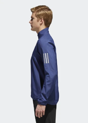 Синя демісезонна вітровка adidas