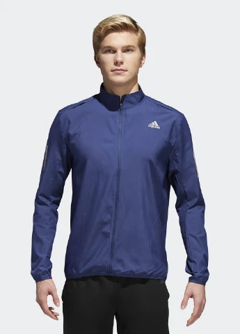 Синя демісезонна вітровка adidas