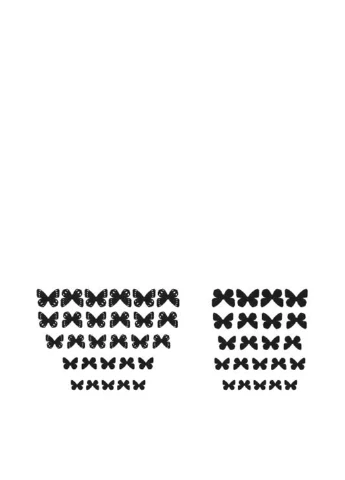 Наклейка 3D бабочки (50 шт.) Uzuri (18053639)