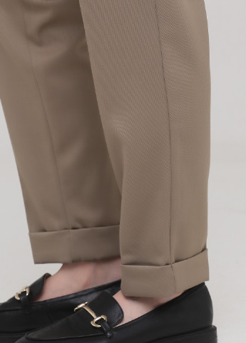 Темно-бежевые кэжуал демисезонные зауженные брюки Minimum