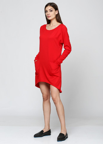 Красное кэжуал платье Podium