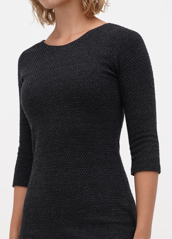 Чорна кежуал сукня силуетна Sassofono з геометричним візерунком