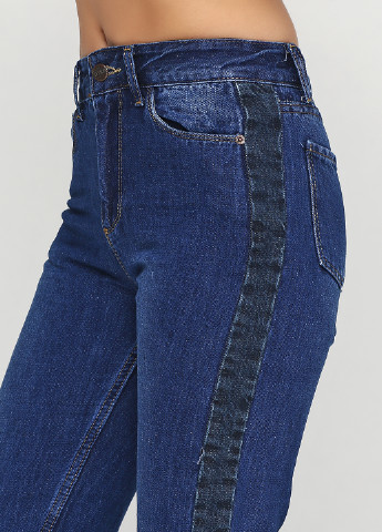 Синие демисезонные прямые джинсы MRS
