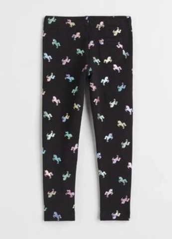 Черные демисезонные леггинсы H&M