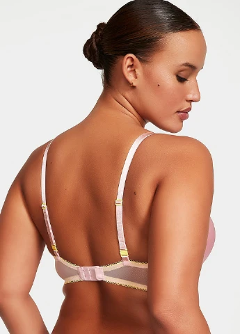 Рожевий демісезонний комплект (бюстгальтер, трусики) Victoria's Secret