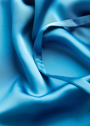 Синее кэжуал платье на запах H&M однотонное