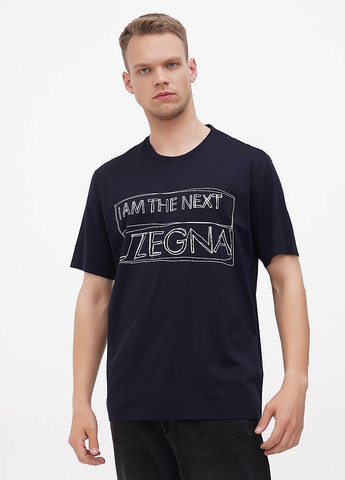 Темно-синяя футболка Z Zegna
