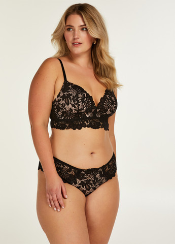 Комбинированный бралетт бюстгальтер Hunkemoller без косточек полиамид