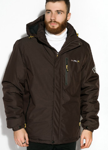 Темно-коричнева зимня куртка Time of Style