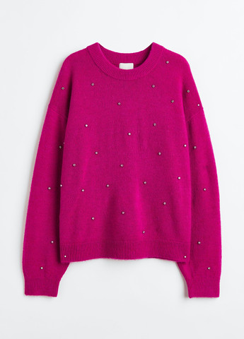 Розовый демисезонный свитер джемпер H&M