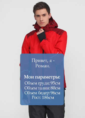 Красная зимняя куртка Crivit