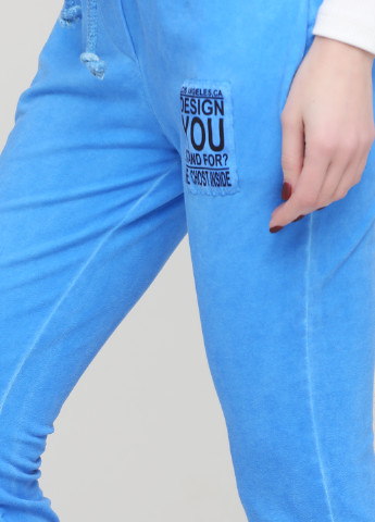 Синие кэжуал демисезонные зауженные брюки Made in Italy