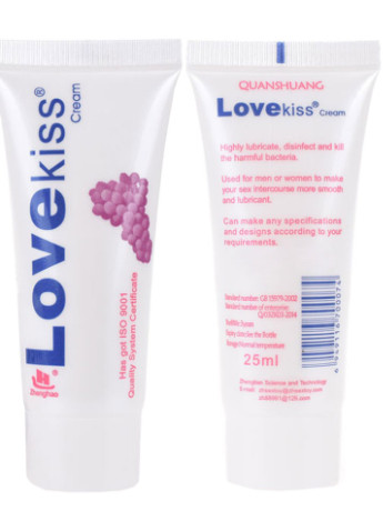 Лубрикант Love Kiss Виноград на водной основе Langsha (251707870)