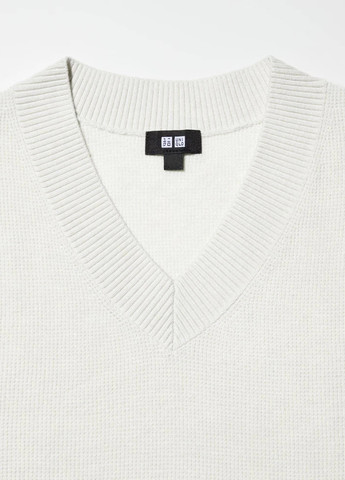 Серый демисезонный пуловер пуловер Uniqlo