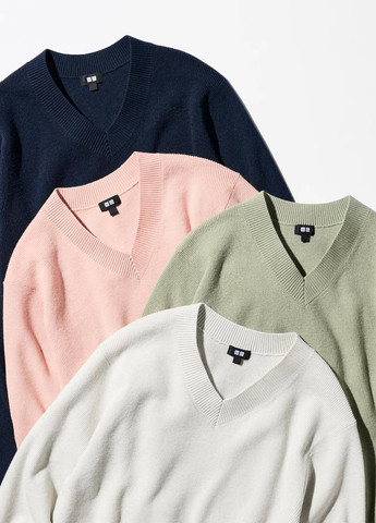 Серый демисезонный пуловер пуловер Uniqlo