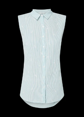 Голубая блуза Tom Tailor