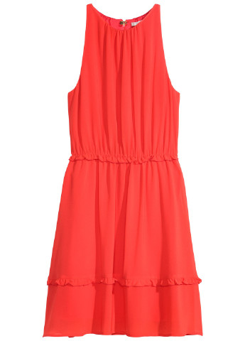 Коралова кежуал плаття, сукня H&M однотонна