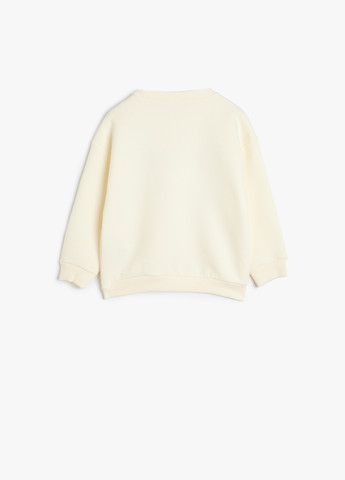 KOTON світшот малюнок молочний кежуал бавовна, трикотаж