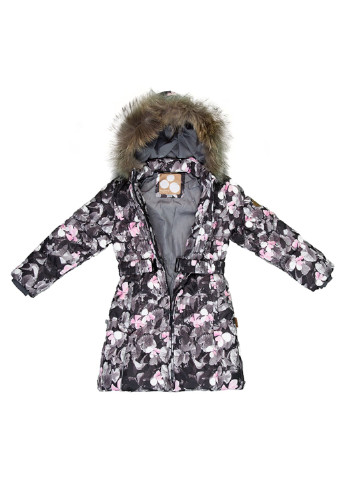 Сіре зимнє Пальто-пуховик YASMINE Huppa