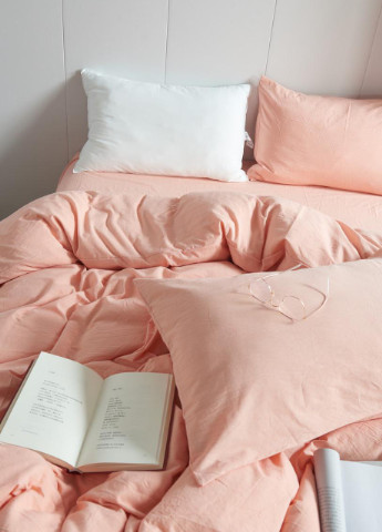 Постельное белье евро вареный хлопок 200х220 см (W12E) Vie Nouvelle Washed Cotton (253753760)