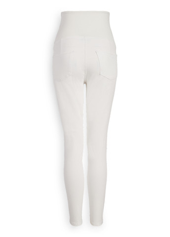 Белые демисезонные джеггинсы для беременных C&A