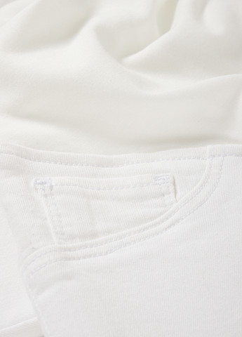 Белые демисезонные джеггинсы для беременных C&A