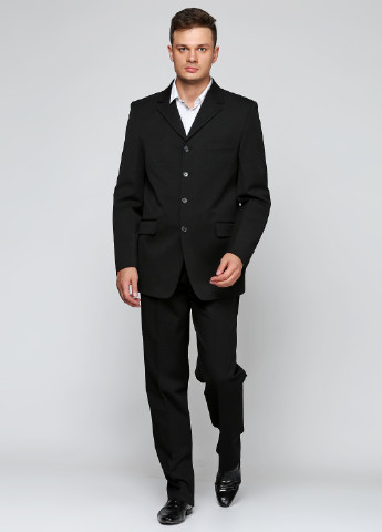 Черный демисезонный костюм (пиджак, брюки) брючный Bocodo