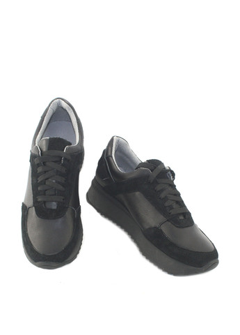 Черные осенние женские кроссовки Mila