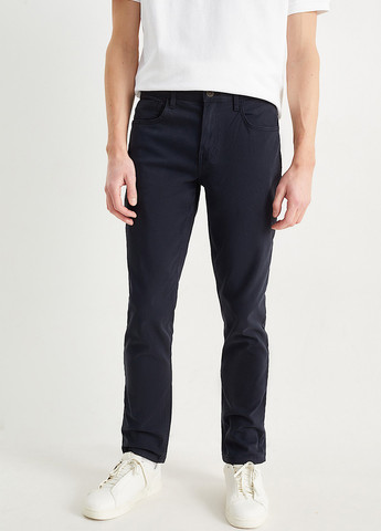 Темно-синие кэжуал демисезонные чиносы брюки C&A