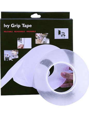 Багаторазова кріпильна гелієва стрічка на будь-які поверхні Ivy Grip Tape 1м Opera (253484339)