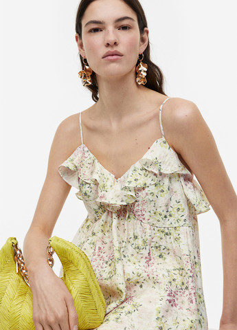 Комбінована кежуал сукня H&M з квітковим принтом