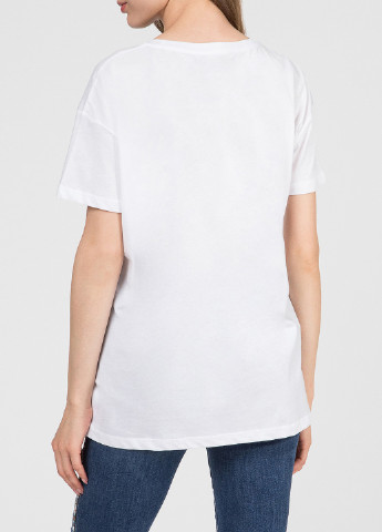 Белая летняя футболка Trussardi Jeans