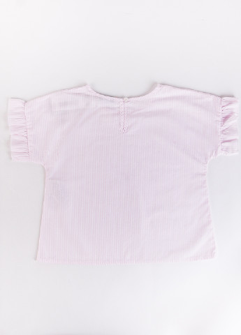 Розовая в полоску блузка United Colors of Benetton летняя