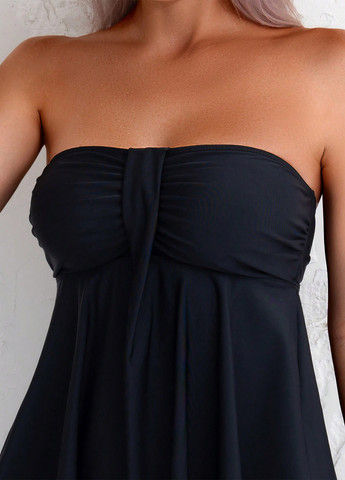 Черный летний купальник (платье, трусики) купальник-платье, раздельный SHEIN