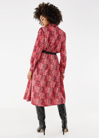 Красное кэжуал платье платье-водолазка Mexx турецкие огурцы