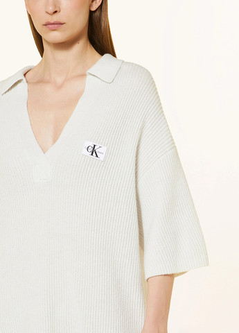 Молочна кежуал сукня сукня светр Calvin Klein однотонна