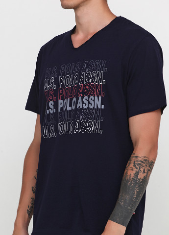 Темно-синий демисезонный комплект (футболка, шорты) U.S. Polo Assn.