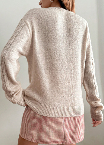 Светло-бежевый демисезонный джемпер джемпер SHEIN